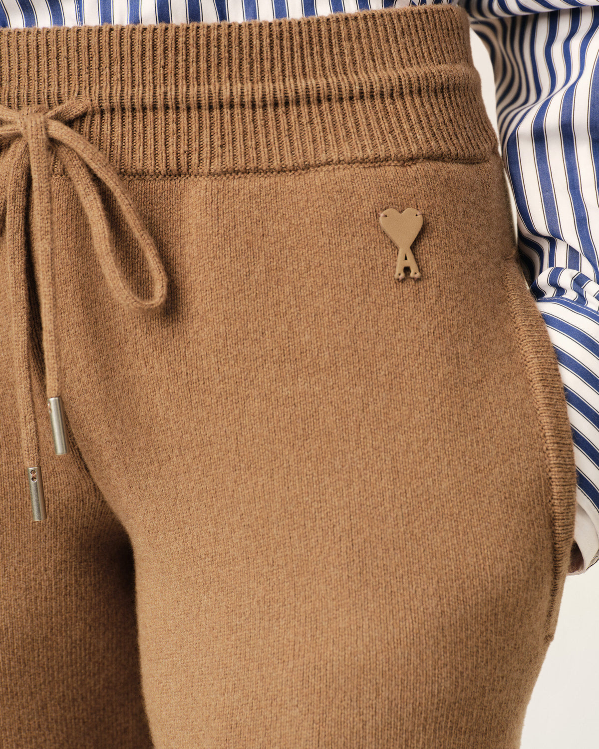 Brown wool track pants - 12
