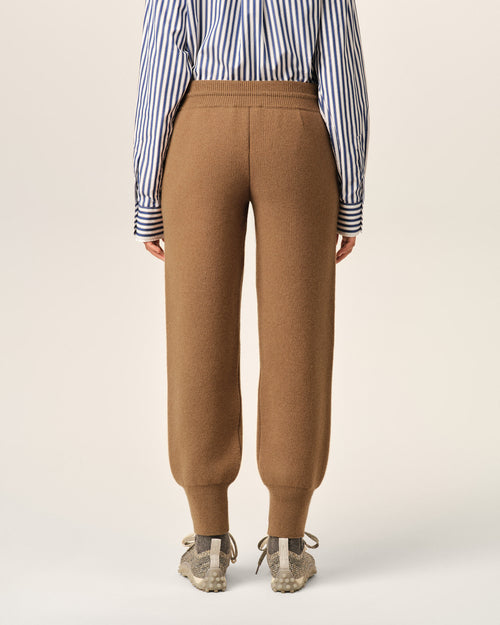 Brown wool track pants - Woman - 11 - AMI Paris - Ami Paris