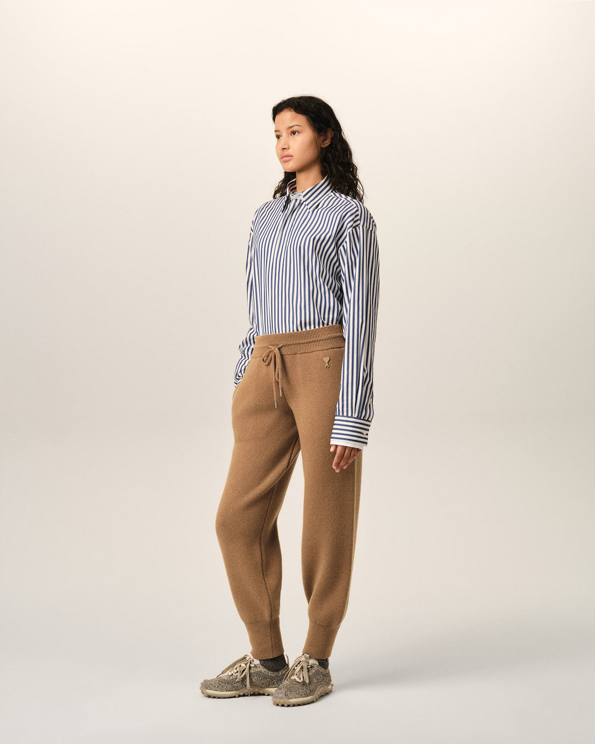 Brown wool track pants - 13