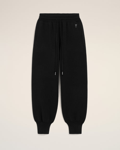 Black wool track pants - 1 - Ami Paris