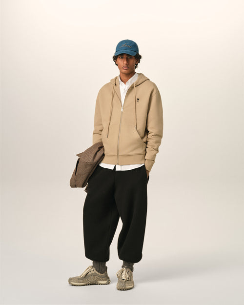 Jogginghose aus schwarzer Wolle - 2 - Ami Paris