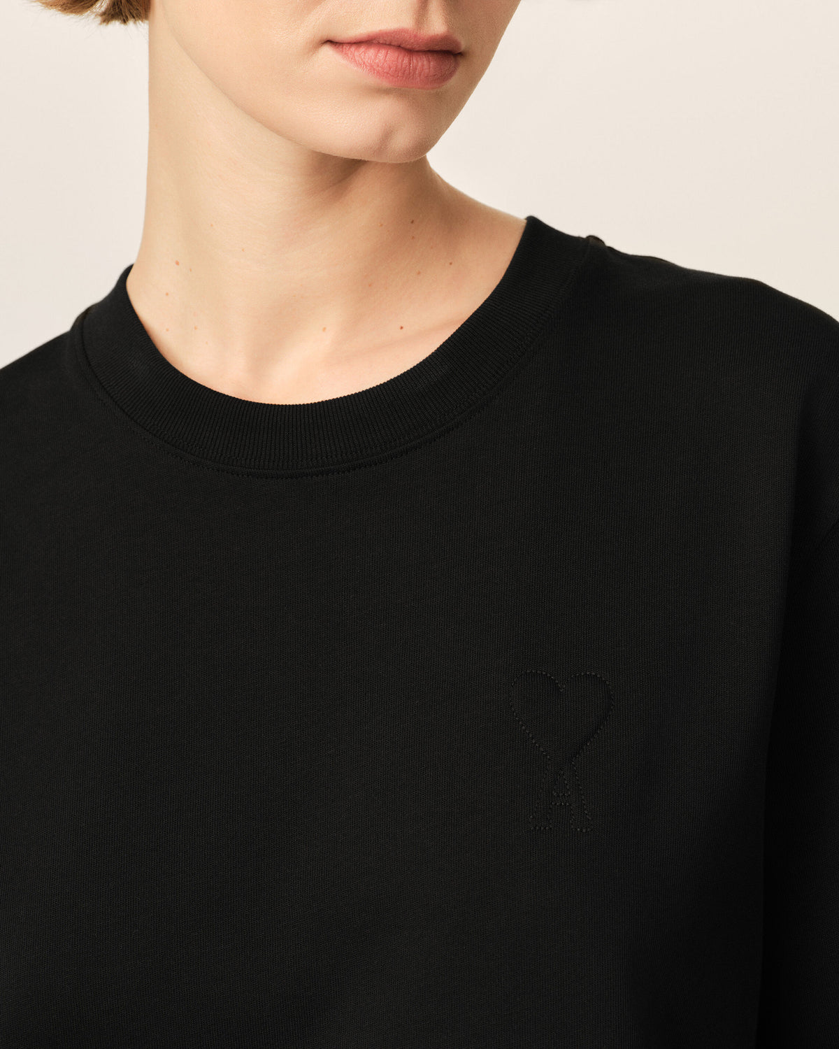 Cotton t-shirt with embossed Ami de Coeur - 10