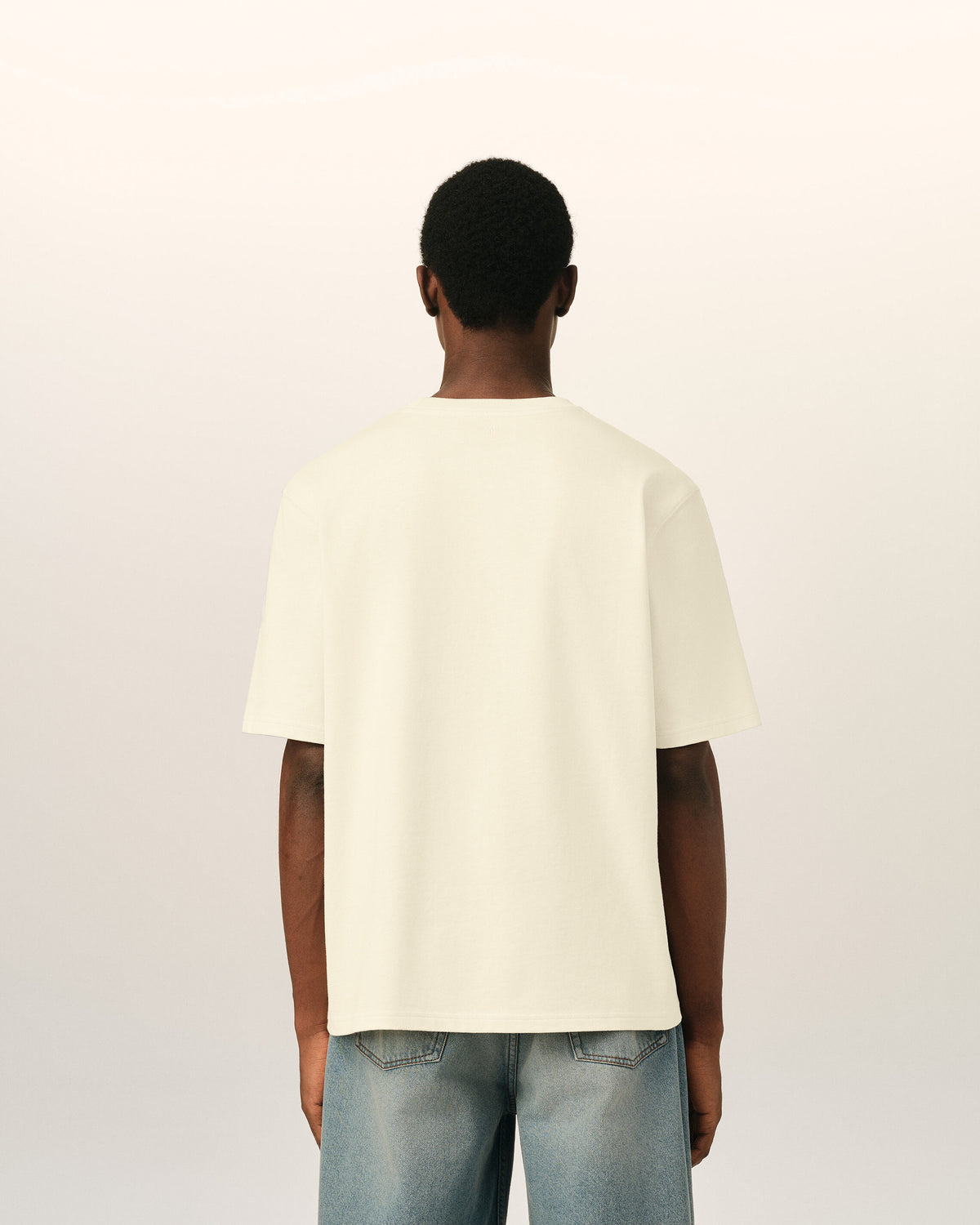 T-shirt blanc en coton Ami de Coeur embossé - 5