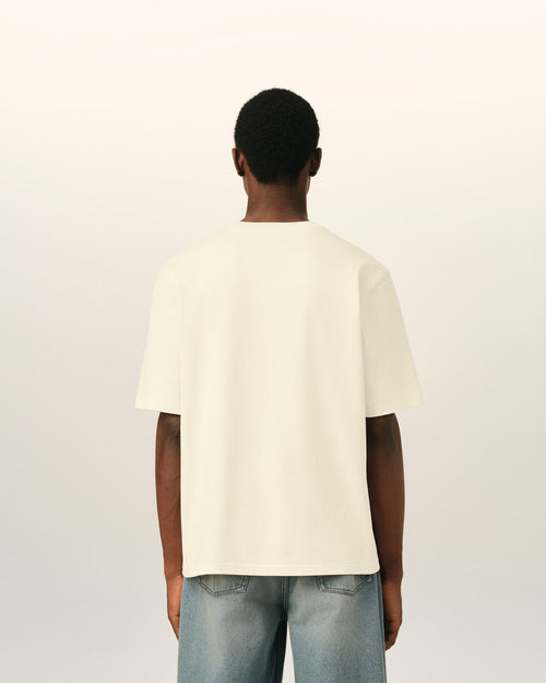 T-shirt blanc en coton Ami de Coeur embossé - Homme - 5 - AMI Paris - Ami Paris