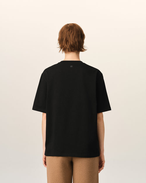 Cotton t-shirt with embossed Ami de Coeur - Femme - 11 - AMI Paris - Ami Paris