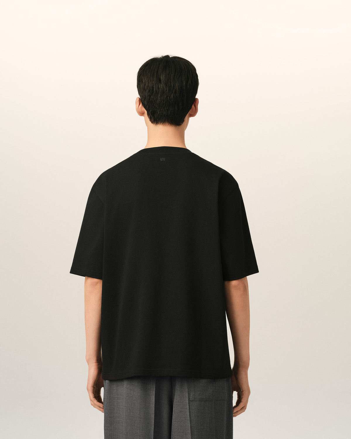 Cotton t-shirt with embossed Ami de Coeur - 5