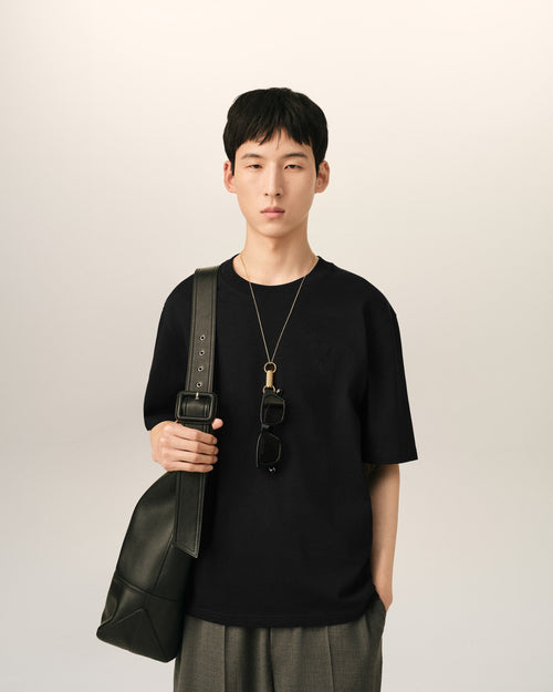 Cotton t-shirt with embossed Ami de Coeur - Homme - 2 - AMI Paris - Ami Paris