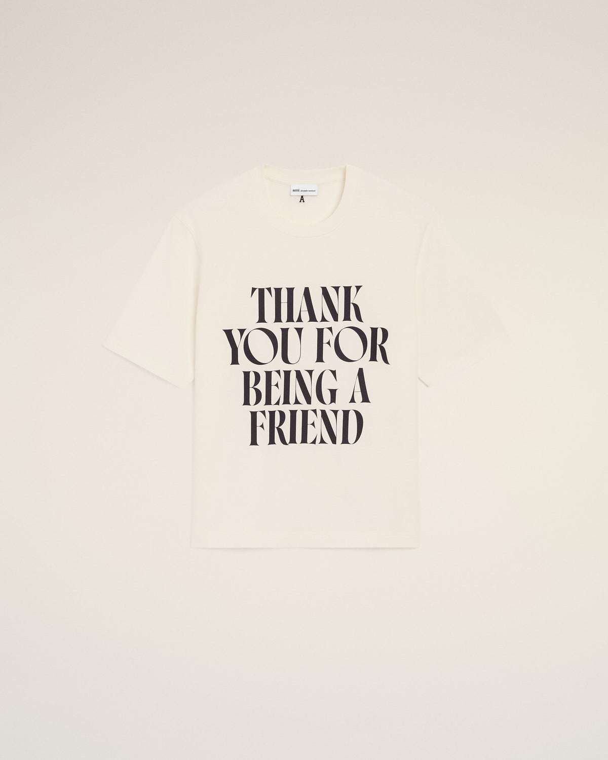Cotton Thank You For Being A Friend Print T-shirt - 18