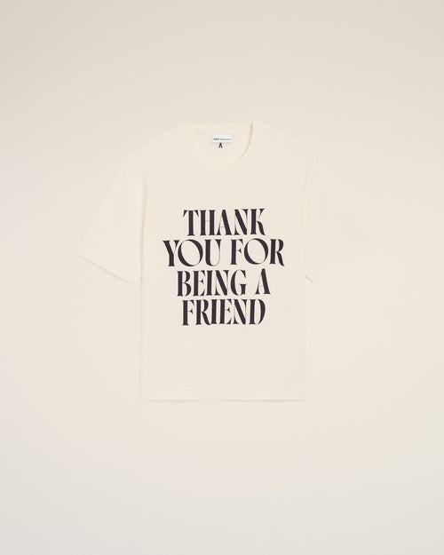 Cotton Thank You For Being A Friend Print T-shirt - Femme - 18 - AMI Paris - Ami Paris