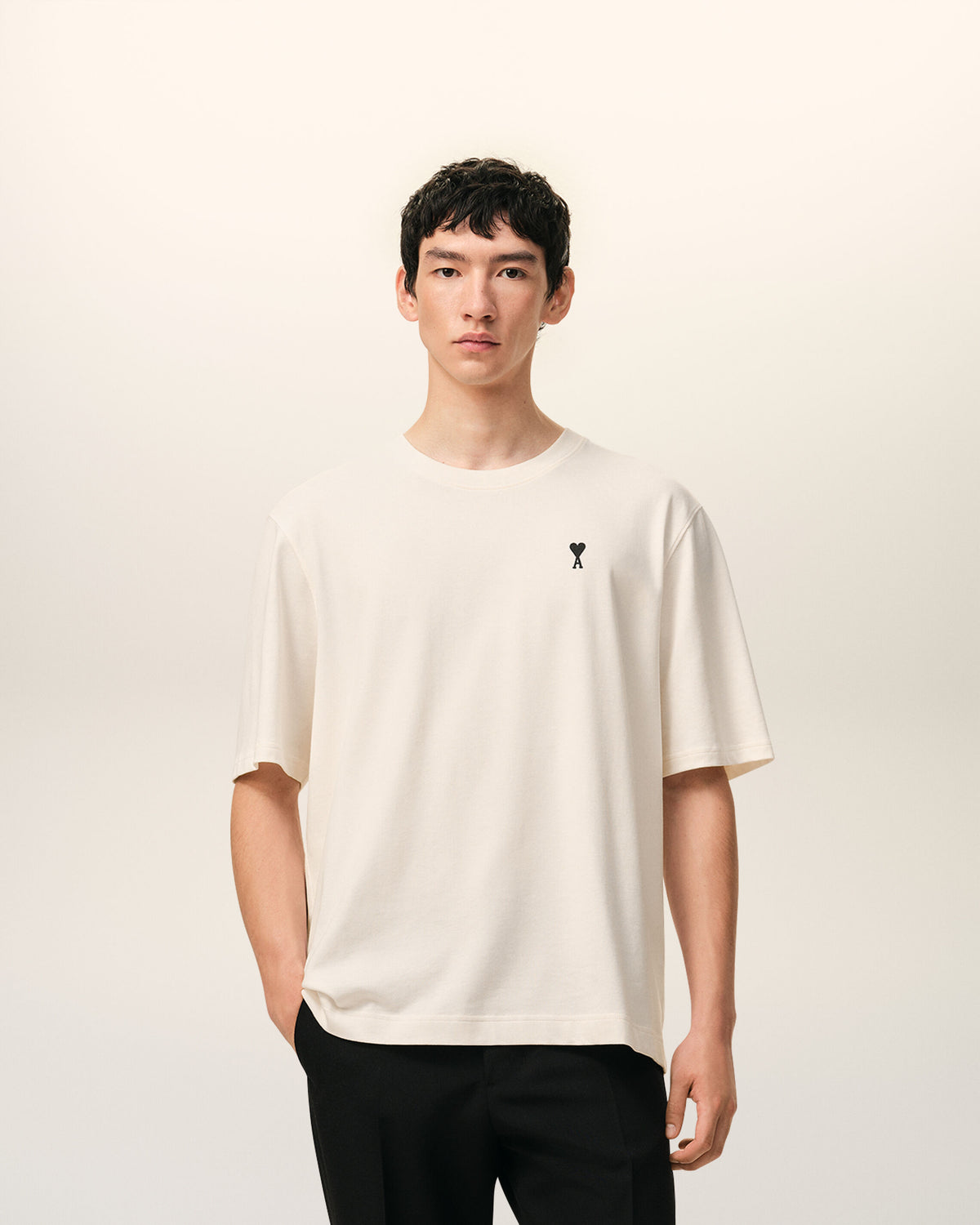 T-shirt Blanc Imprimé Place Des Victoires en Coton - 2