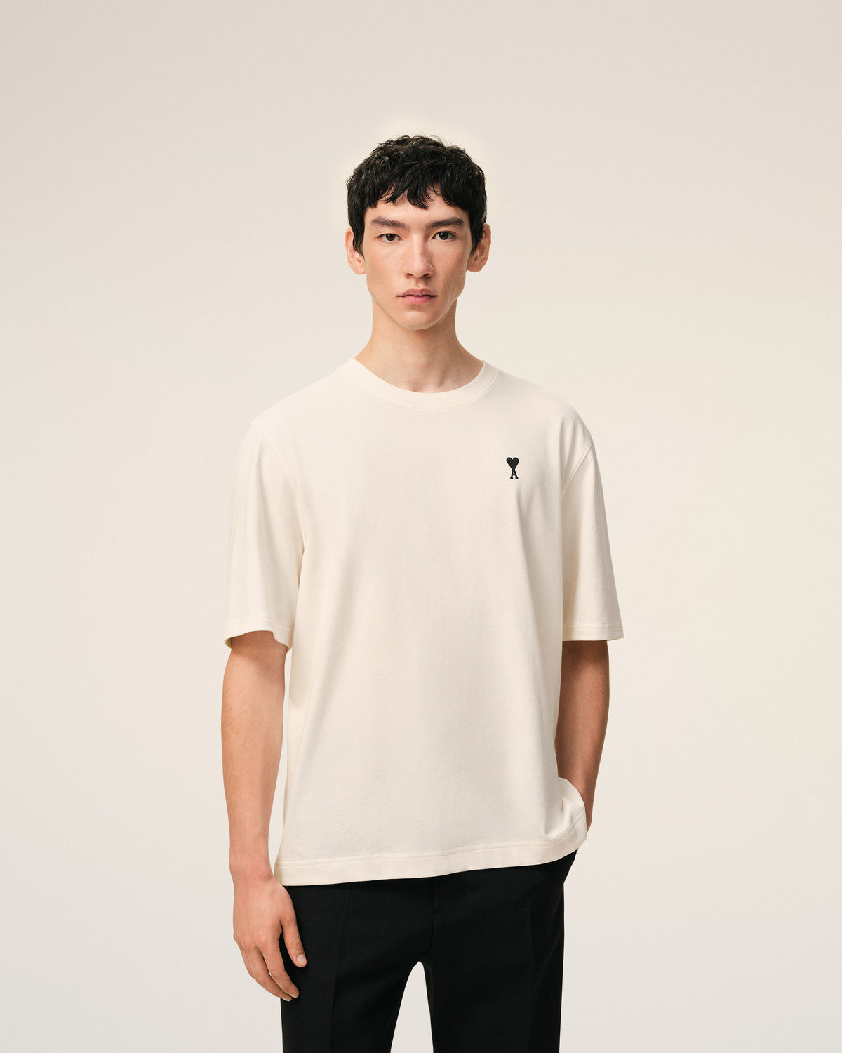 T-shirt Blanc Imprimé Place Des Victoires en Coton - 4