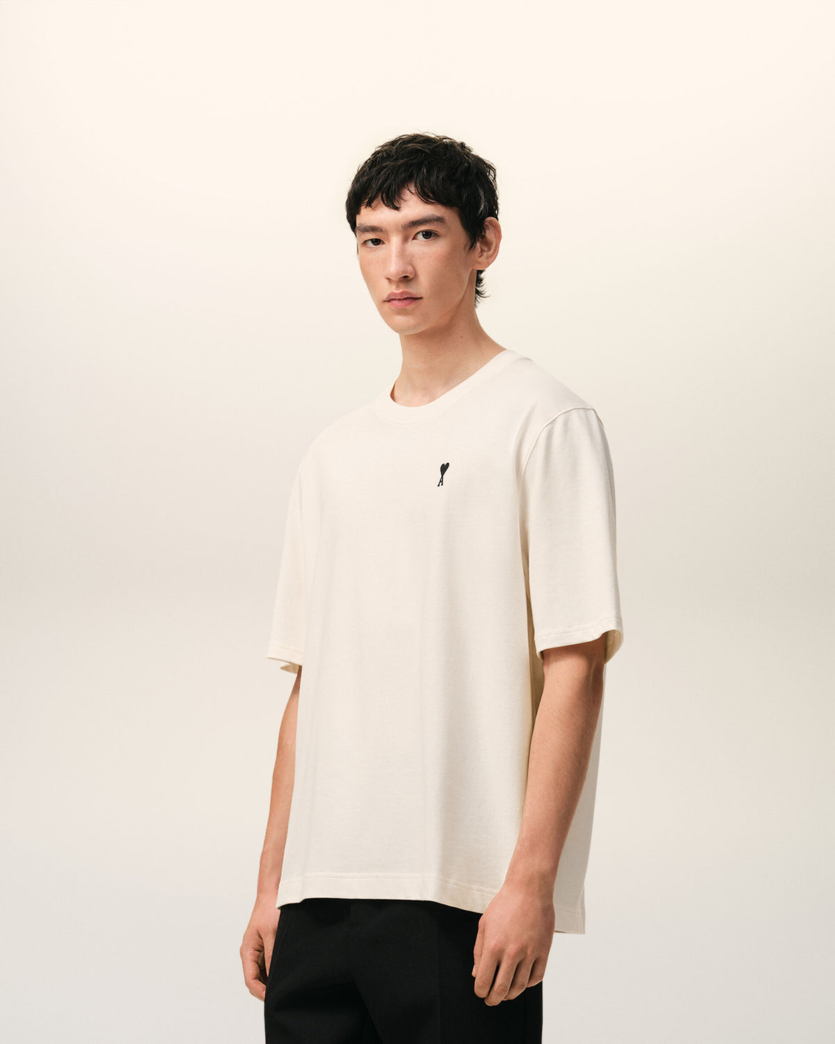 T-shirt Blanc Imprimé Place Des Victoires en Coton - 7