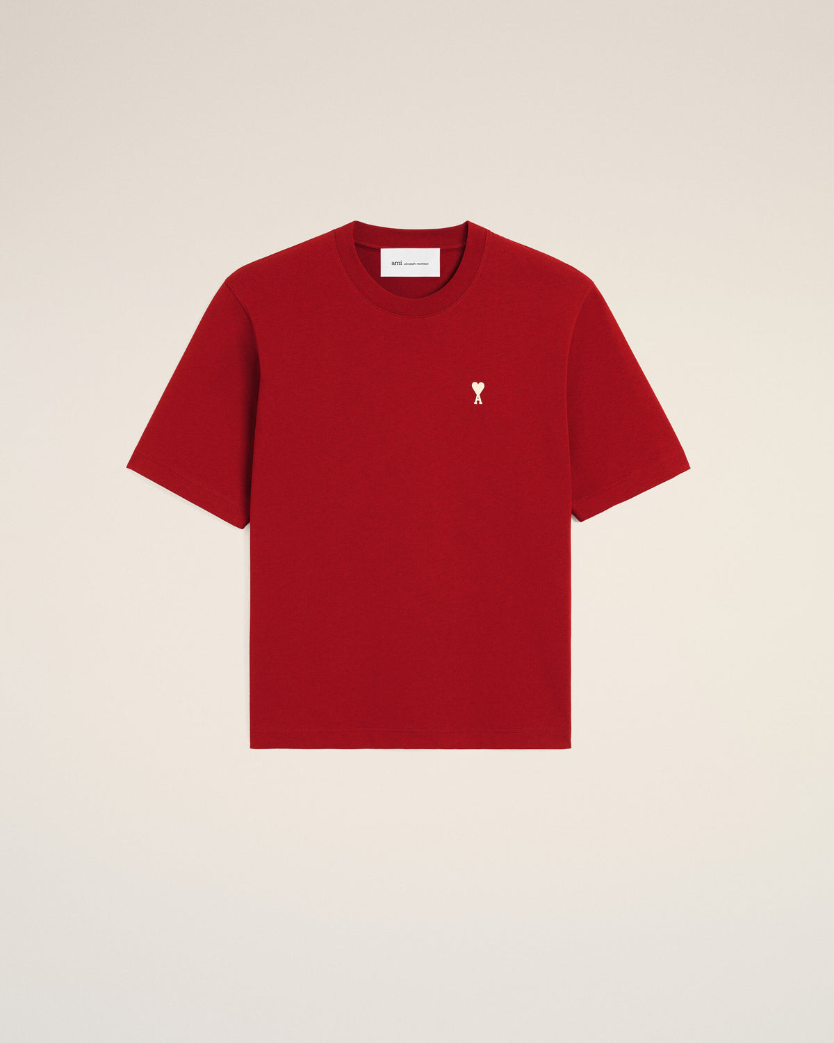 T-shirt rouge imprimé en coton "Place des Victoires" - 3