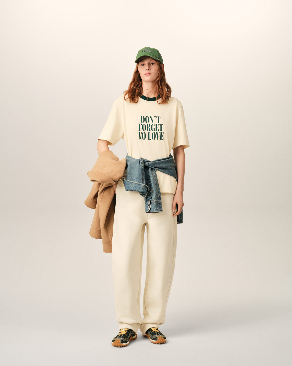 Ecru printed cotton "Don
