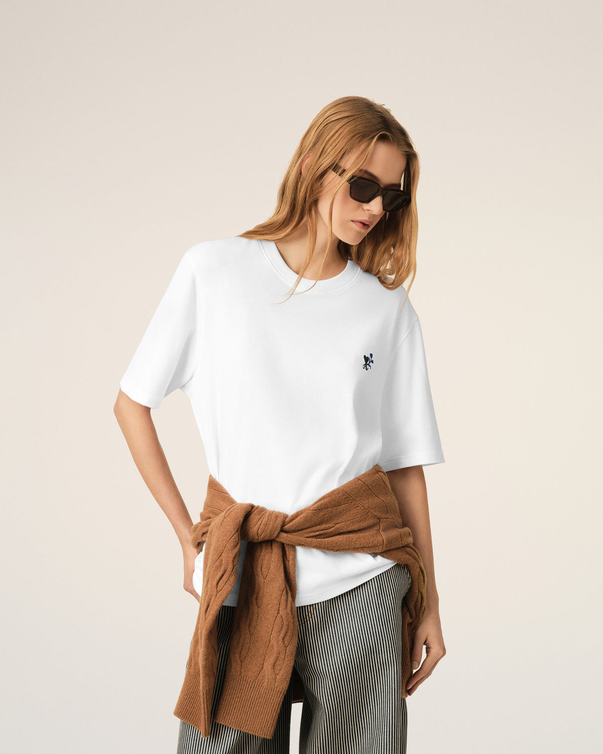T-shirt Ami de Cœur Tulipe in cotone bianco - 8