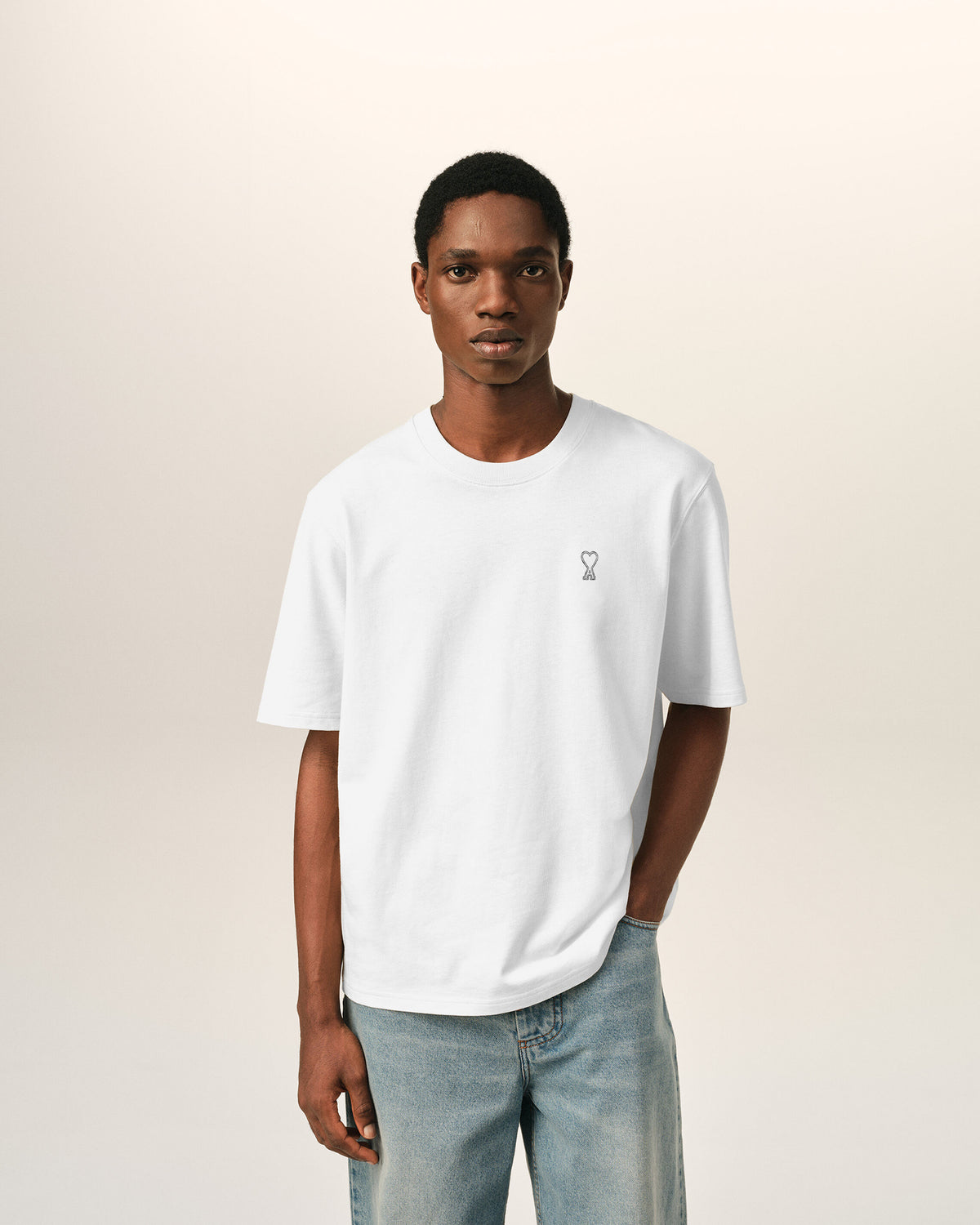 Camiseta blanca de algodón con estampado "Place des Victoires" - 2